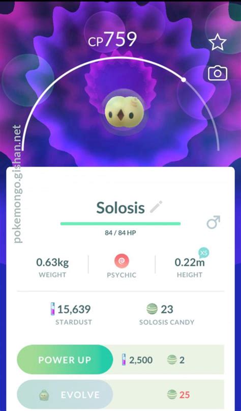 Solosis Pokemon Go