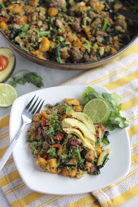 Beef Bacon Plantain Hash Aip Paleo Fed And Fulfilled