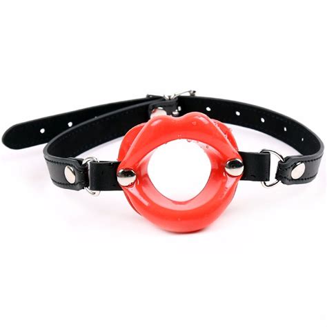 Buy Silicone Sexy Lip Open Mouth Gag Ball Head Bondage Restraint Harness Adult