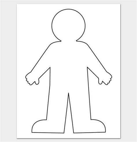 Outline Of A Human Body Printable