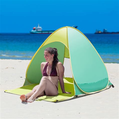Icorer Automatic Pop Up Instant Portable Outdoors Quick Cabana Beach Tent Green
