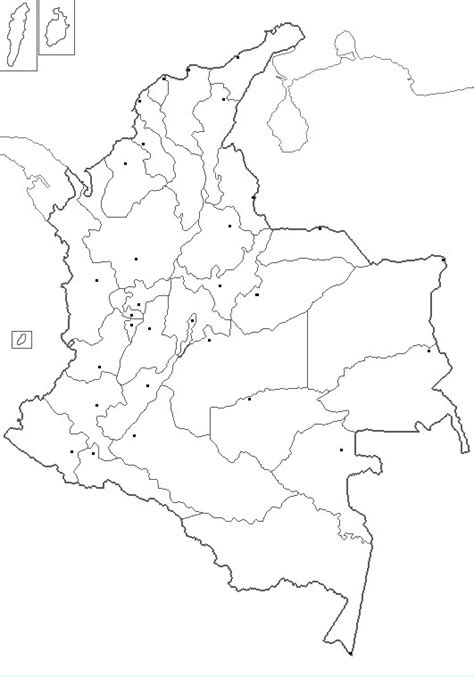 Mapas De Colombia Para Colorear Y Descargar Colorear Imágenes