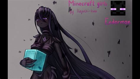 【anime Speedpaint】 Minecraft Enderman Girl Youtube