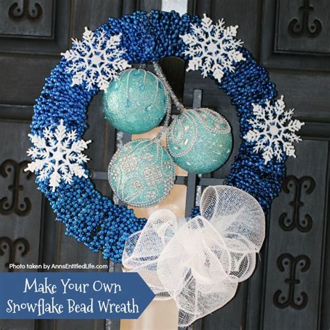 Snowflake Bead Wreath Craft Diy