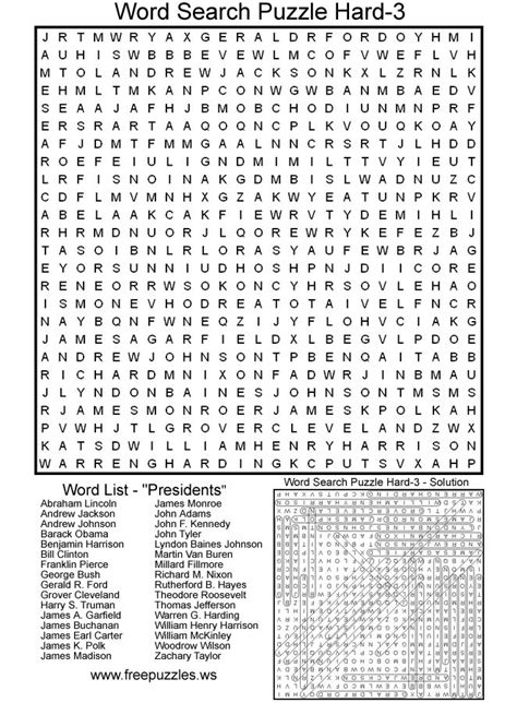 These printable word searches will be sure to challenge even the most advanced puzzler. 13 best word searches images on Pinterest | Printable ...