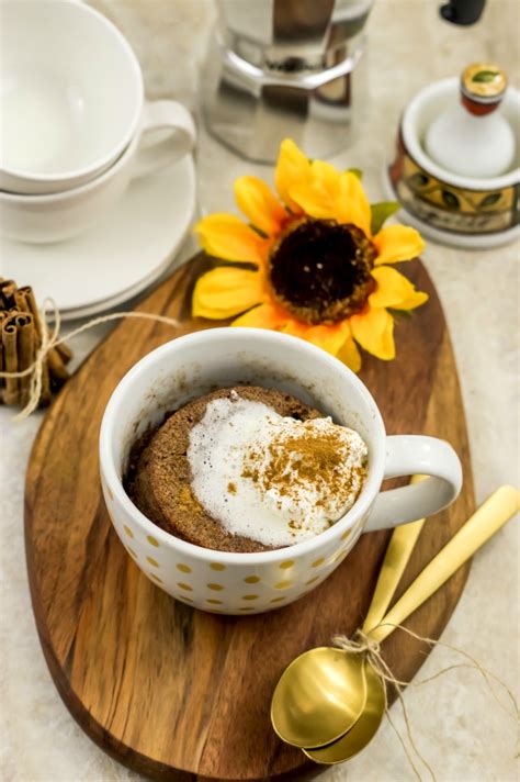 A Healthy Mug Cake Paleo Cinnamon Coffee Mug Cake Powered By Mom