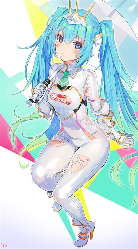 Wallpaper Illustration Long Hair Anime Girls Blue Hair Blue Eyes Cartoon Vocaloid
