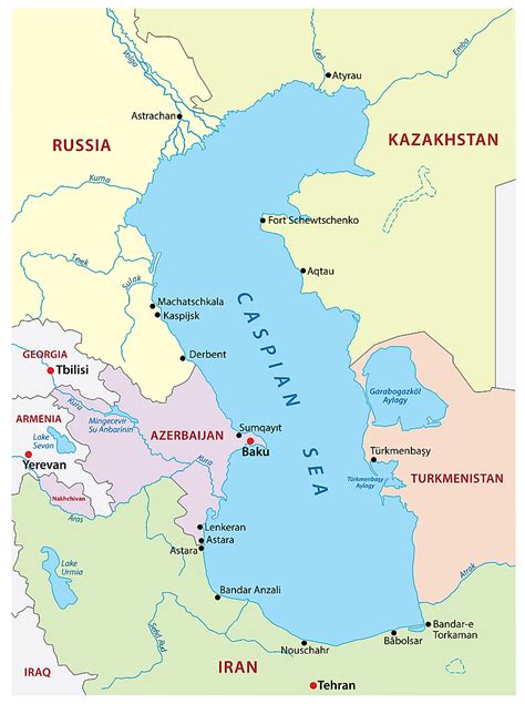 Kaspisches Meer Worldatlas