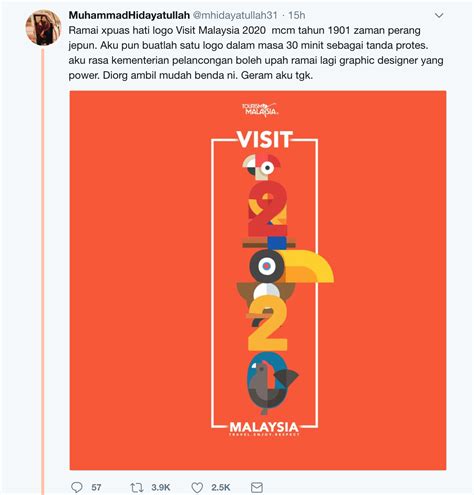 Visit malaysia 2020 official campaign logo prime minister tun dr mahathir mohamad today launched the 'visit malaysia 2020' official campaign logo at the kuala lumpur international airport (klia). "Macam Karikatur Sekolah Rendah Je" - Respon Rakyat ...