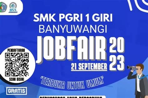 Smk Pgri 1 Giri Banyuwangi Adakan Job Fair Sebagai Sarana Membantu