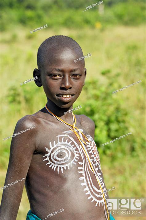 Surma Child Near Kibish Ethiopia Stock Photo Picture And Rights