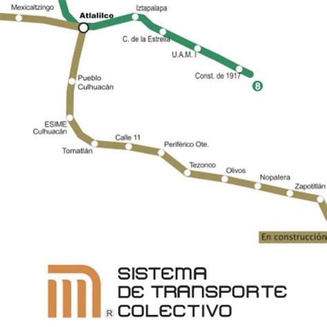 Ampliación de la línea 12 del metro, lista para el 2022. Metro Culhuacán (Línea 12) - Metro Station in Culhuacán