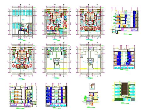 Immeuble Multifamilial Dans Autocad Téléchargement Cad 285 Mb Bibliocad