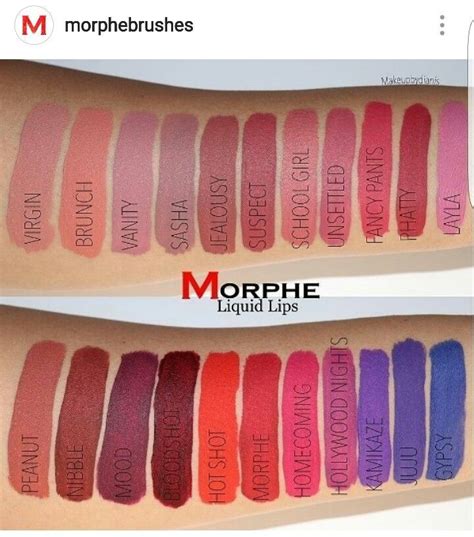 New Morphe Liquid Lipstick Swatches Liquid Lipstick Swatches