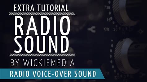 How to create a Radio type Voice-Over Sound... - YouTube