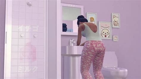 The Sims 4 Strawberry Milk Bathroom Set At KAWAIISTACIE CC The Sims