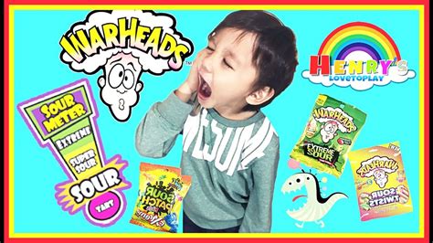 Extreme Warheads Challenge Sour Candy Kids Candy Henry Loves To Play