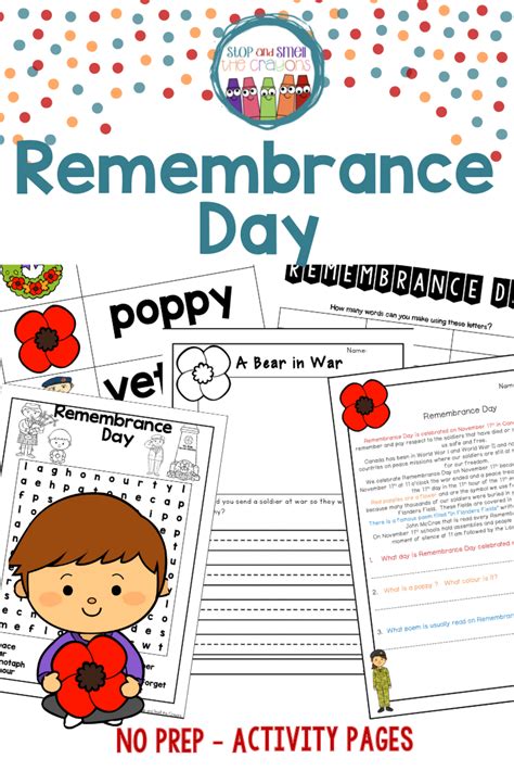 These Fun Remembrance Day Printable Worksheets Are A Great No Prep Goto