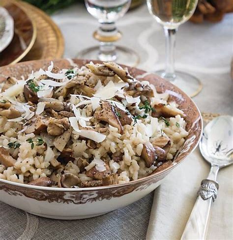 Wild Mushroom Thyme Risotto Recipe Southern Lady