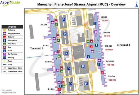 Munich Airport Gate Map Munich Terminal Map Bavaria Germany