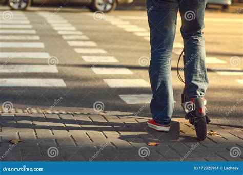 Electronic Crosswalk Sign With Warning Hand Signal Royalty Free Stock