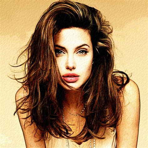 Mw Photoshop Actions Blog Angelina Jolie Illustration Pop Art