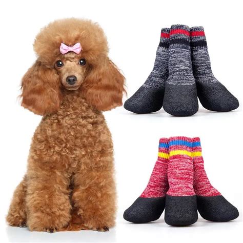 Buy Warm Waterproof Pet Dog Socks Autumn And Winter