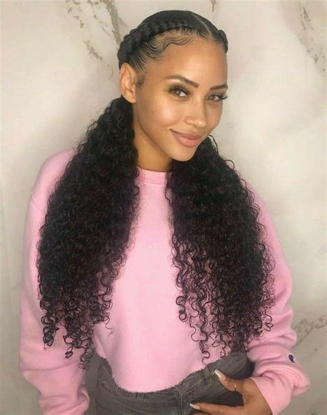 FOLLOW Saltteaa For More FABULOUS PINS Human Hair Lace Wigs Curly Hair Styles Braided