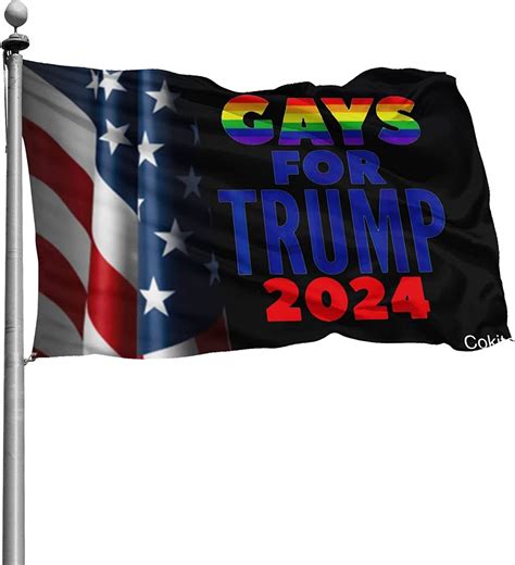 gays for trump 2024 flag 4x6ft colorfast uv resistant 100 polyester durable