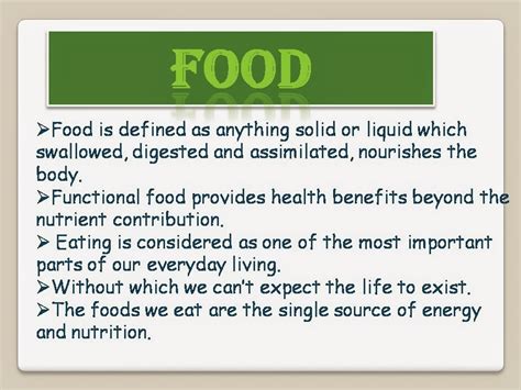 Anisha Healthy Food Habit Power Point Presentation