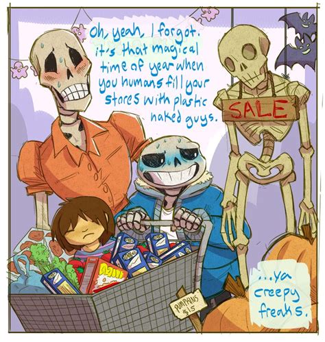 Halloween With Sans And Papyrus Undertale Undertale Halloween Undertale Undertale Comic Funny