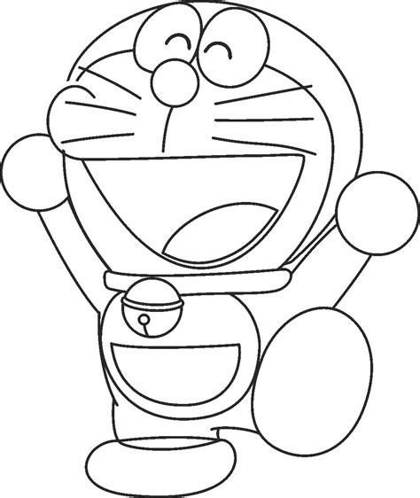 Download Gambar Doraemon Untuk Mewarnai