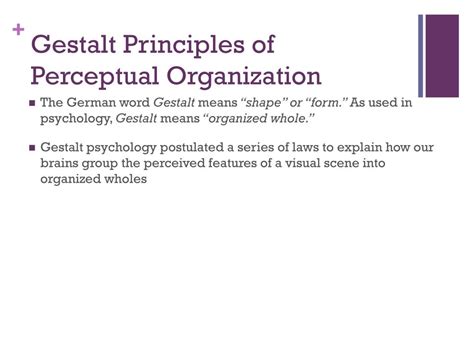 Gestalt Principles Of Perceptual Organization