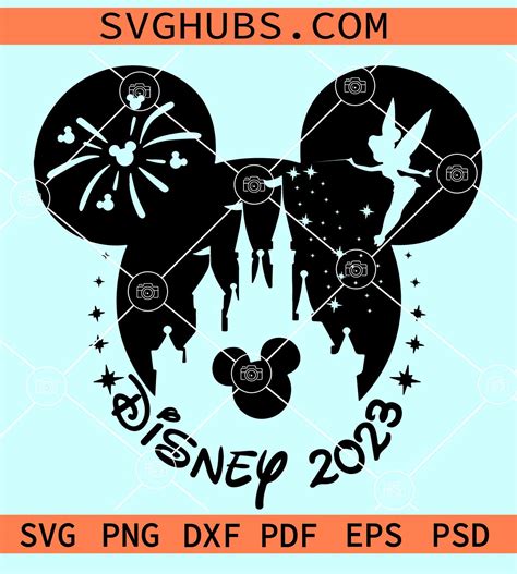 Disney Trip 2023 Minnie Ears Svg Mickey Tinker Bell Ears Svg Disney