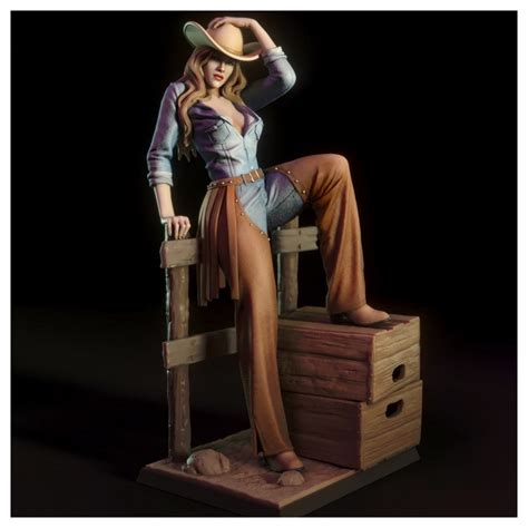 Pam Sexy Cowgirl Stl 3d Print Files