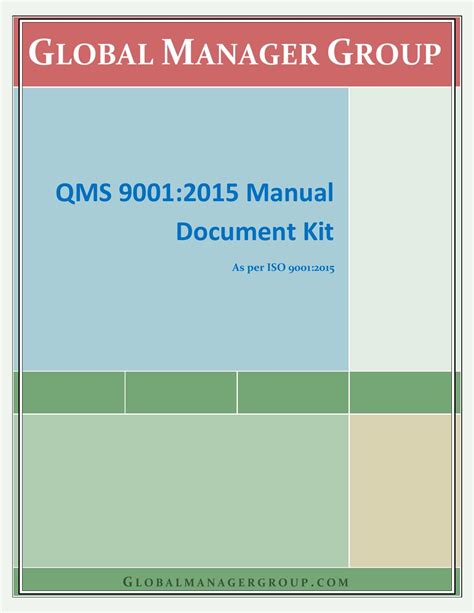 iso  manual templates  global manager group issuu