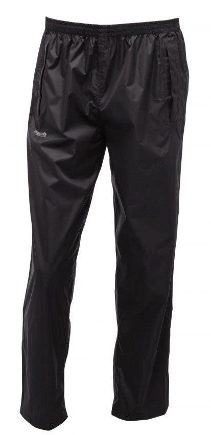 Regatta Pack It Kids Waterproof Trousers Black Wow Camping