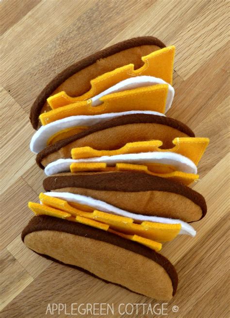 How To Sew A Felt Sandwich Felt Play Food Applegreen Cottage
