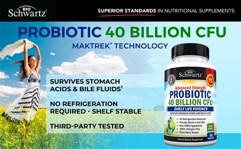 Probiotics 40 Billion Cfu Capsules Bioschwartz
