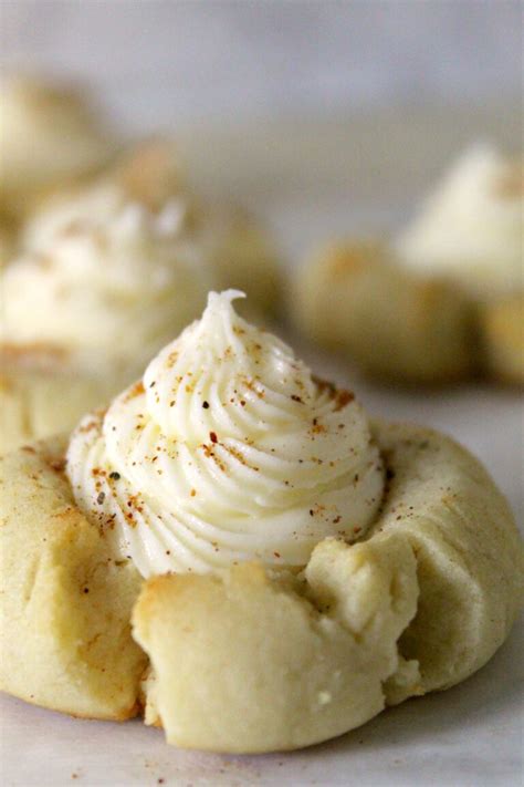 Eggnog Thumbprint Cookies With Rum Frosting My Incredible Recipes