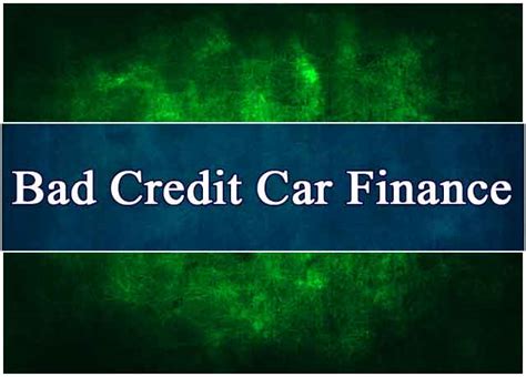 How To Get Loans With Bad Credit Car Finance Bliss Shine