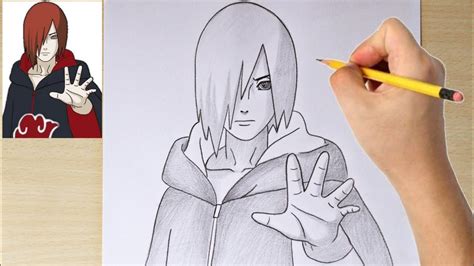 How To Draw Nagato Uzumaki Step By Step How To Draw Anime Step By