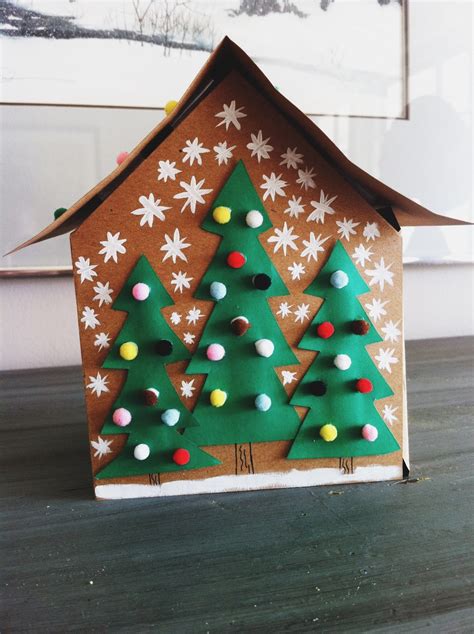 Cardboard Gingerbread House Template