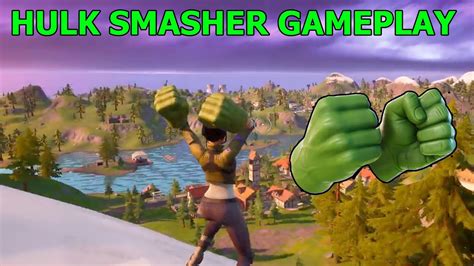Hulk Smasher Pickaxe Leaked Gameplay Skin Showcase New Fortnite Skin