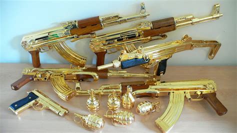 Gold Made Rare Guns In Dubai And Saudi Arabia13photos Pak Guns