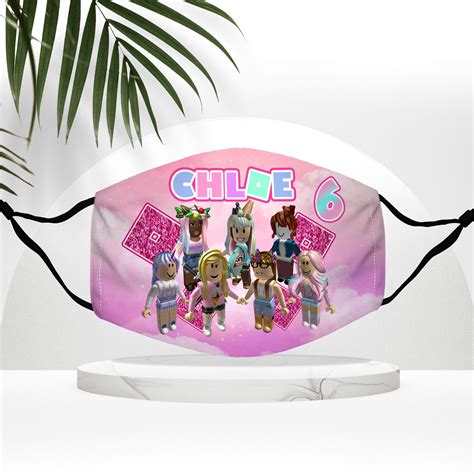 Roblox Girl Face Maskroblox Girl Face Mask For Kids Adult Etsy Canada