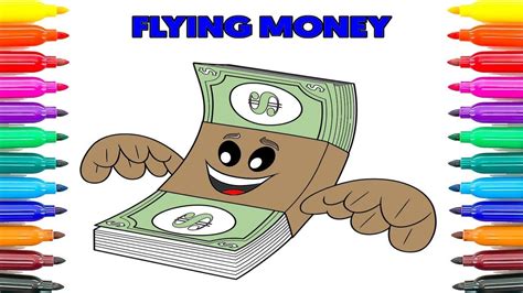 Money with wings emoji can mean there goes this month's earnings. or i was so close to winning this bet!. How To Draw and Color Flying Money Emoji Movie 2017 ...