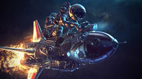 Astronaut Rocket Science Fiction 4k Hd Artist 4k