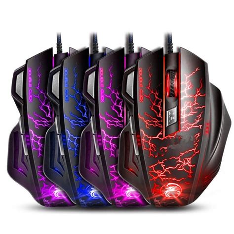 3200 Dpi 7 Button Cool Usb Led Mice Optical Wired Gaming Mouse For Pro