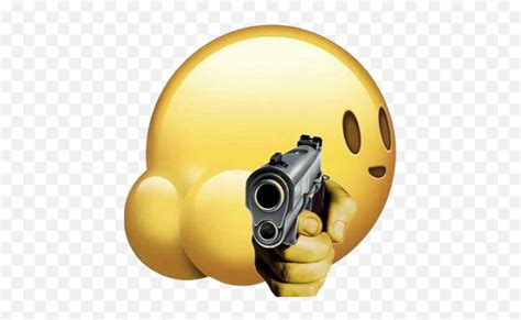 Cursed Emoji Funny Form Of Popular Symbols Hand With Gun Png Gun My